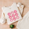 Simply Sage Market S.W.Smiley Valentine Smiley Face Chart Lightweight Garment Dyed Sweatshirt - 3 of 4