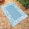 Collections Etc Elegant Leaf Boarder Outdoor Patio Mat, 6-Feet Long - 2 of 4