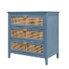 NicBex Natural Rattan 3 Drawer Cabinet Closet Organizers and Storage Dresser for Closet Chests of Drawers for Bedroom, Living Room - 3 of 4