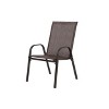 Sapphtopaz Outdoor Dining Chairs Steel Patio Chairs with Armrest High Backrest Breathable Fabric for Backyard, Patio, Pool, Lawn - 4 of 4