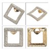 Unique Bargains Women's Rhinestone Shoe Buckle 2.13"x2.13" Gold Tone 1 Pc - 4 of 4