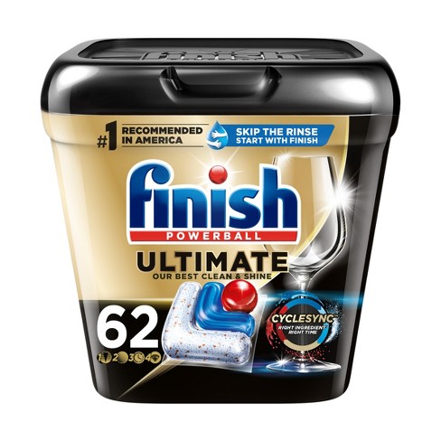 Finish Ultimate Dishwasher Detergent Tabs With Cyclesync Technology - 62ct  : Target