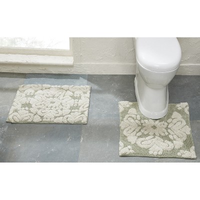 Medallion Collection 100% Cotton Tufted Bath Rug Set of 2 - Better Trends