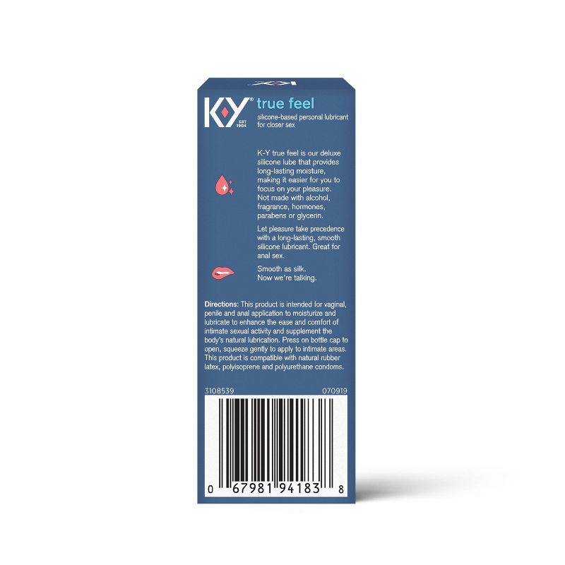 K-Y True Feel Deluxe Silicone-Based Personal Lube - 1.5oz, 3 of 12