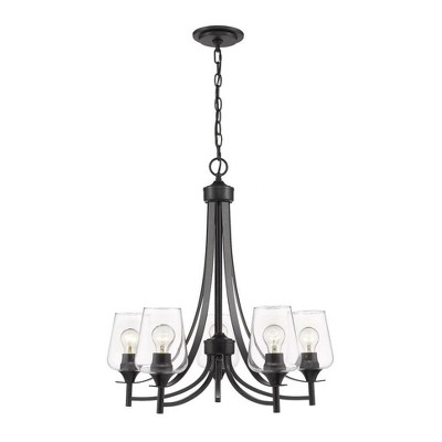 Z-Lite Joliet 5 - Light Chandelier in  Matte Black