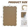 Beautyolove Rectangle Wood Framed Wavy Wall Mirror - 4 of 4