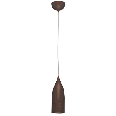 Brushed Steel 11" Contemporary Pendant Light