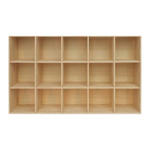YIYIBYUS Solid Wood Shelves, Wooden Cube Shelf Bookcase, Floorstanding Bookshelf - 1 of 4