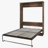 NicBex Full Size Murphy Bed 59.4" Wooden Bed Frame Morden Hideaway Wall Bed with Storage Shelf for Guest Room - 3 of 4