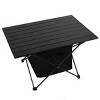Racxily Foldable Camping Table With Storage Basket Rustproof Portable Aluminum Alloy Roll-Up Camping Table - 2 of 4