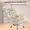 QingMoon PU Leather Office Chair, Ergonomic Desk Chair, High Back Office Chair with Footrest and Lumbar Support, Suitable for Home Office - 3 of 4