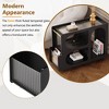 PAGED Wooden Rotating Coffee Table, Modern Side Table with 3 Removed Trays and Storage, 2-Tier Center Table for Living Room, Bedroom - 3 of 4