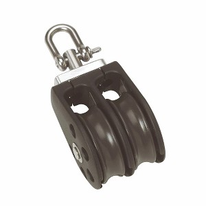 Barton Marine Size 1 30mm Double Swivel Pulley Block Boat Equipment N01230 - 1 of 1