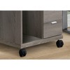 NicBex Modern File Cabinet with Wheels,Vertical Filing Cabinets with 2 Drawers and Open Shelf,Office Cabinet for Home, Office,White/Taupe - 4 of 4