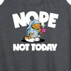 Women's - Garfield - Nope Not Today Graphic Racerback Tank - 2 of 4