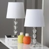 Dylan Tiered Crystal Orb Lamp (Set of 2) - LIT4124 - Clear/White - Safavieh - 3 of 4