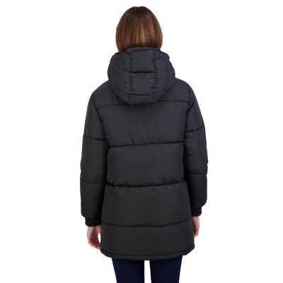 Sebby Women's Winter Puffer Parka Coat - S.E.B. By SEBBY Black Large — фото 3