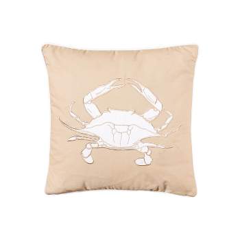C&F Home Seaside Crab Applique Throw Pillow