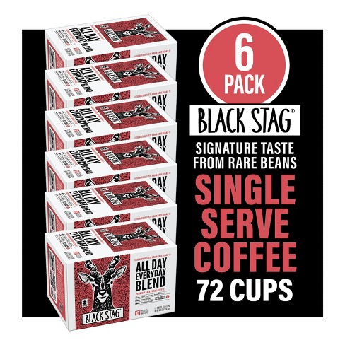 Black Stag Fair Trade All Day Everyday Blend, 72 Count, Single Serve Coffee  Pods For Keurig K-cup Brewers : Target
