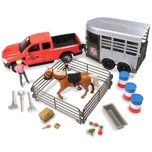Big Country Toys: Truck & Horse Trailer Adventure - 24pc Rodeo Toy Playset, 3+ - 1 of 4