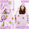 Tirrinia Women Printed Oversized Fleece Wearable Blanket Hoodie Sweatshirt Soft Cozy Gift Wife Woman - 4 of 4