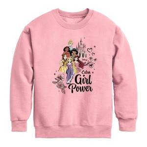 Boys' - Disney - Extra Girl Power Graphic Long Sleeve Fleece Sweatshirt - 1 of 4