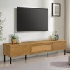 KIGFTSOD TV Stand for TVs up to 80'' - Modern Farmhouse Media Console with Metal Legs, Entertainment Center for Living Room, Home Theatre - 2 of 4