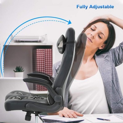 Ergonomic High Back Black and Camo PU Leather Gaming Chair
