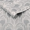 Art Deco Silver Geometric Paste the Wall Wallpaper - 3 of 4