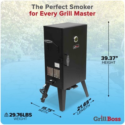 Grill Boss Black Electric Vertical BBQ Smoker with Digital Controls