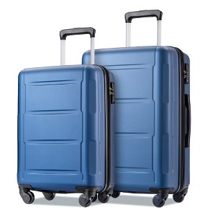 2 Piece Lightweight Suitcase Set ABS Luggage Set With TSA Lock & Expanable Spinner Wheels 20inch+24inch Set - 1 of 4