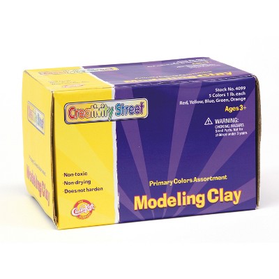 Creativity Street Modeling Clay, 5 Primary Color Assortment, 5 lb. Total