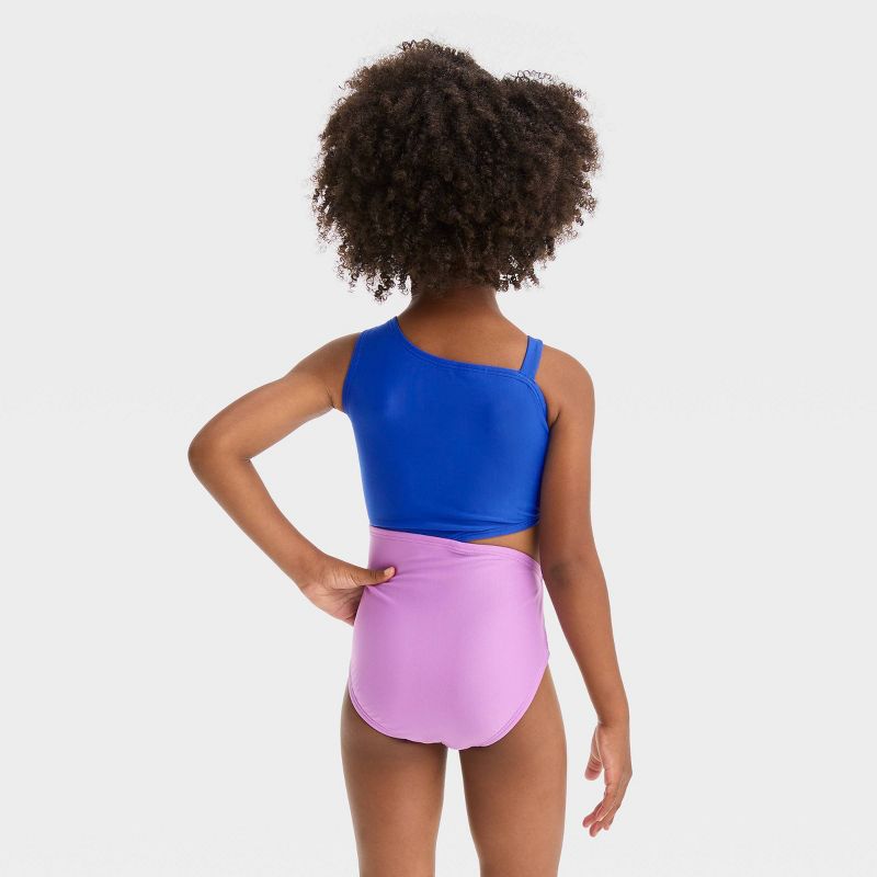 Toddler Girls' Colorblock One Piece Swimsuit - Cat & Jack™, 4 of 5