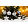 34 Pieces Shatterproof Christmas Ornaments Set, Christmas Decorations 1.57 Inch Silver Plastic Ball Decor - 4 of 4