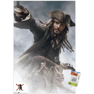 Trends International Pirates of the Caribbean: At World's End - Jack Sparrow Unframed Wall Poster Prints - 1 of 4