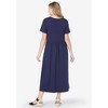 Woman Within Plus Size Short-Sleeve Scoopneck Empire Waist Dress - 3 of 4