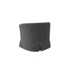 Woven Fabric Swivel Barrel Chair with Full Foam Seat and Skirted Base for Living Room - 4 of 4