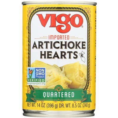 Vigo Quartered Artichoke Hearts - 12 pack, 14 oz