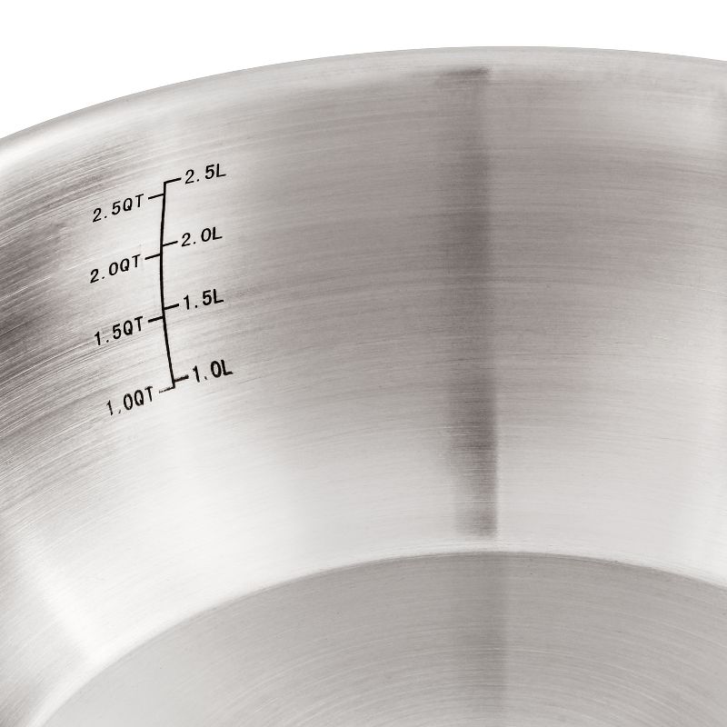 BergHOFF Belly Shape 18/10 Stainless Steel Sauce Pan with Stainless Steel Lid, 4 of 6