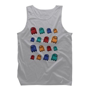 Men's Design By Humans Gummy Ghost Boo Boo Halloween 2019 By wakawiki Tank Top - 1 of 2