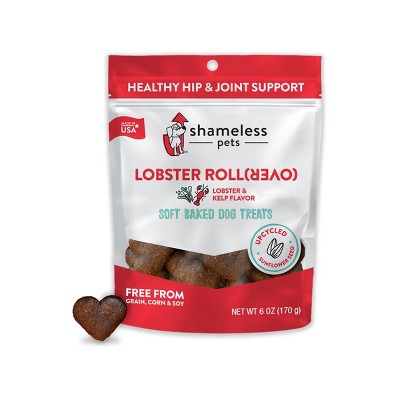 Shameless Pets Lobster Rollover Flavor Soft Baked Chewy Dog Treats - 6oz