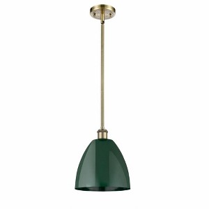 Plymouth Dome - 1 Light Stem Hung Pendant In Industrial Style-10.88 Inches Tall and 9 Inches Wide - 1 of 1