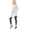 Women's 3/4 Sleeve Makayla Tunic Top with Pockets - White Mark - 3 of 3