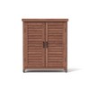 PAGED Outdoor Potting Bench with Storage Cabinet and Metal Table Top for Patio, Garden Furniture Wood Workstation, Grey - 4 of 4