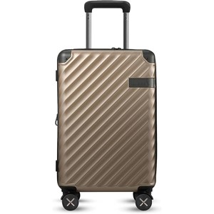 LUGGEX Luggage with Spinner Wheels, Polycarbonate Expandable Hard Shell Suitcase, Carry On 20 Inch, Champagne - 1 of 4