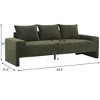 3-Seater Sofa Couch Oversize Upholstered Velvet Sofa - ModernLuxe - 3 of 4