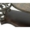 Wooakway 52"W x 20"D x 30"H Vintage 2-Tier Tempered Glass Console Table Entry Table Hallway Table Sofa Table for Living Room - 3 of 4
