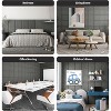MaseiKar Wall Mounted Headboard, Peel and Stick Headboard Panels in Dark Grey, Reusable and Removable Padded Wall Panels for Bedroom & Living Room - 4 of 4