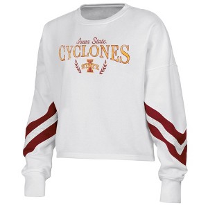 NCAA Iowa State Cyclones Women's Crew Neck Fleece Sweatshirt - 1 of 3