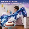 Catalonia Kids Flannel Blanket Mermaid Tail, Ultra Soft Plush Sleeping Bag Snuggle Blanket for Girl Toddlers, Cozy Gift - 4 of 4